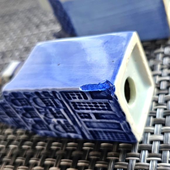 Vintage Delft Windmill Miniature Plate 3" Holland W7 2 sets S&P shakers - Picture 13 of 14